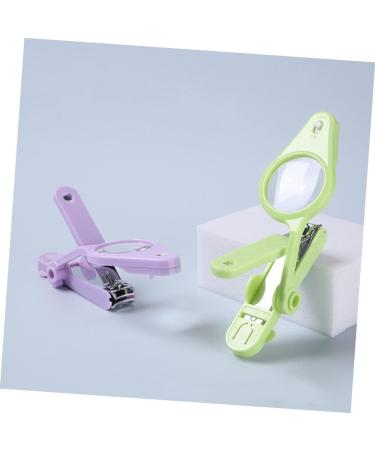 FOMIYES 1pc Nail Clippers Nail Scissors Nail Cutters Fingernails Clippers Trimmers for Men Nail Clipper with Magnifier Nail Shears Pet Nail Clipper Baby Japan Stainless Steel Purple 15*4.5*1.6cm Purple - Buy Online on GoSupps.com