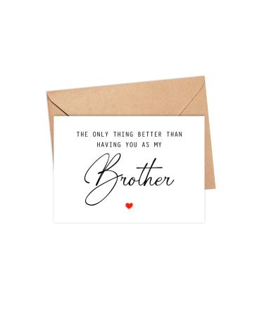 The Only Thing Better Than Having You As My Brother ...Is Our Baby Having You For An Uncle - Pregnancy Announcement Greeting Card - Brother Card - We're Pregnant Card - Father's Day Gift