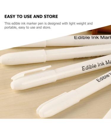 UPKOCH Fondant Assist Tool Baking Pigment Pen Painting Chocolate Pens Gummy Pencils Paintbrush Cookies Cake Marker Pen Gumdrops Crackers Baking Pen Plastic White Baking Supplies Pen - Buy Online on GoSupps.com