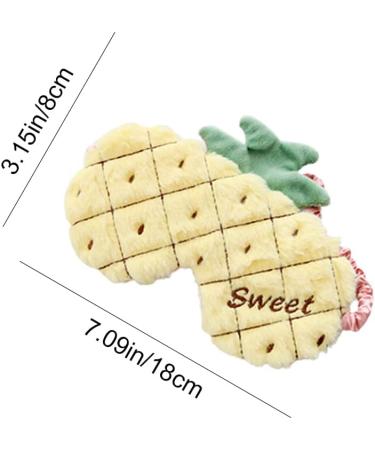 YIOLIBJF Cartoon Pineapple Blindfold Sleep Mask for Comfortable Naps at Home or Travel - Buy Online on GoSupps.com