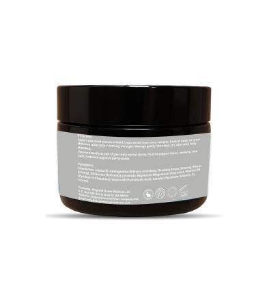 Brain Fog & Focus Support Cream Nootropic Adaptogen Blend with Rhodiola Ashwagandha Ginseng Magnesium B-Complex | Mind 2 oz King & Queen Wellness - Buy Online on GoSupps.com