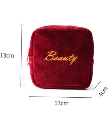 Lurrose Mini Transparent Makeup Bag | Plush Cosmetics Organizer | Clear Travel Case 13x13x4cm - Buy Online on GoSupps.com