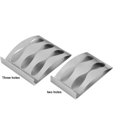 Stainless Steel Toothbrush Holder - 3 Holes for Razor & Electric Toothbrush Heads | Durable & Stylish Bathroom Accessory - Buy Online on GoSupps.com
