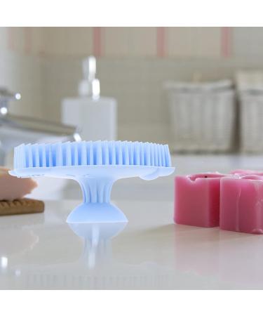 FRCOLOR 2pcs Infant Bath Sponge Brush with Silicone Scrubber - Baby Shower Care Set - Buy Online on GoSupps.com