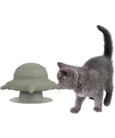 Puppy Milk Feeder 235ml - Silicone Milk Shell with Suction Cups | Ideal Newborn Kitten & Puppy Feeding Station - Gray - Buy Online on GoSupps.com
