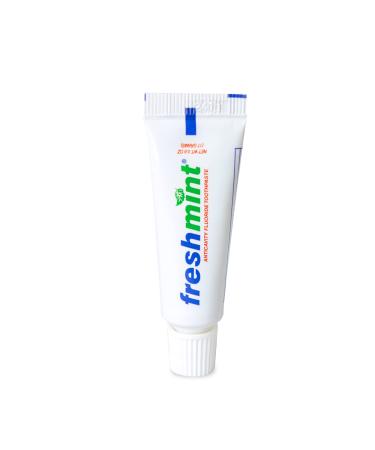 144 Tubes of Freshmint  0.6 oz. Anticavity Fluoride Toothpaste  Tubes do not Have Individual Boxes for Extra Savings  Travel Size