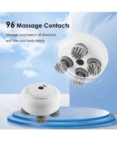Qtynudy Portable Head Massager for Hair Growth | Handheld Massager with 4 Massage Heads - Shop Internationally - Buy Online on GoSupps.com