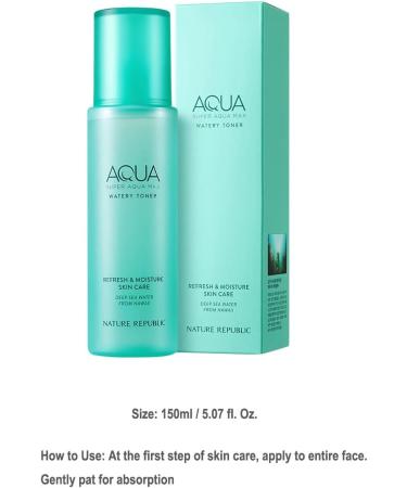 Buy Nature Republic Super Aqua Max Watery Toner 150ml Hydrating International Shipping Available - Buy Online on GoSupps.com