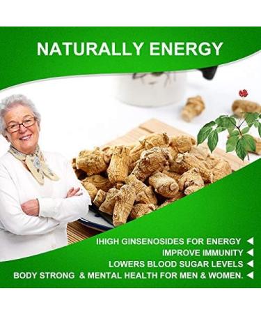 American Ginseng Slices from Wisconsin American Wisconsin Ginseng Slices Root for Tea Energy for Men Women Mental Health Boosts Immunity Gluten Free Long Strip 1 Box of 8 Ounces 8OZ/Box- Ginseng Slices - Buy Online on GoSupps.com