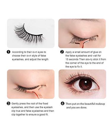 AMSDCN 18pair Fluffy Mink Hair False Eyelashes 20mm-25mm - Dramatic Long 3D Lashes for Natural Makeup Look (MA03) - Buy Online on GoSupps.com