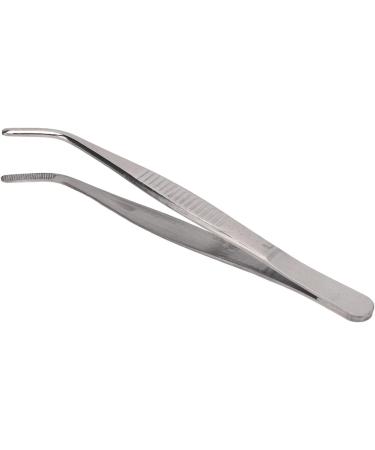 Tweezers Tool Portable Erosion Resistant Stainless Steel Tip Tweezers with Serrated Edge Easy to Clean for Watch Repair Bag (Curved Round Tip) - Buy Online on GoSupps.com