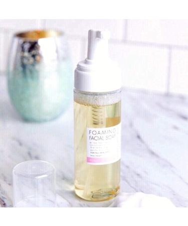 Tea Tree & Rose Foaming Facial Soap - Organic Acne Cleanser | Soothes Redness & Improves Complexion - 1.8oz - Buy Online on GoSupps.com