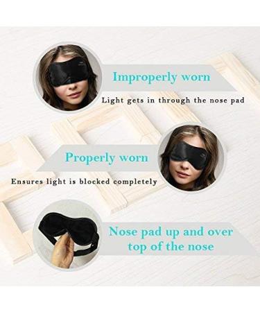 Sleep More Large-XL Sleeping Mask for Men or Women with Free Purple Satin Bag - Natural Rest Aid for Insomnia - Buy Online on GoSupps.com