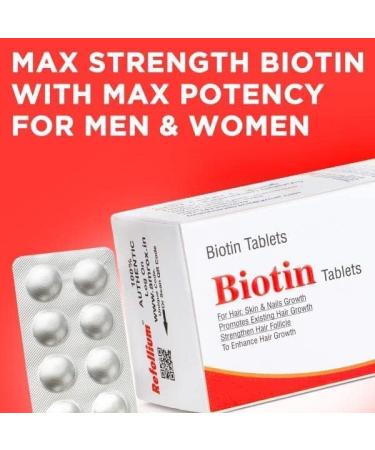 Refollium Advanced Biotin (30 Tablets) for Healthy Hair Skin & Nail Growth Promotes Existing Hair Growt - by pharmacylife - Buy Online on GoSupps.com