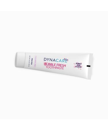 DynaCare Bubble Fresh Fluoride-Free Kids Toothpaste Bubblegum Flavor Gentle Cleansing Safe to Swallow - 4.6 oz. 1 Count 4.6 Fl Oz (Pack of 1)