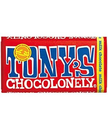 Tony's Chocolonely Milk Chocolate Bars 180g Pack of 3 - Buy Online on GoSupps.com