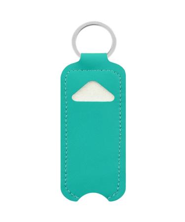 Lipstick Storage Bag Keychain Lip Balm Cover Keyring Lip Gloss Holder Sleeve Pouch Jewelry Gift Organizers for Women Girl Green