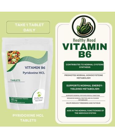 Vitamin B6 Pyridoxine HCL 100mg 180 Tablets - Buy Online on GoSupps.com