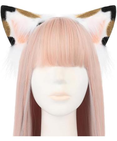 TQUXNGA Animal Cosplay Costumes Faux Furs Cat Foxes Wolf Furry Tail and Ears Headband for Halloween Party Costume Accessories Calico cat suit - Buy Online on GoSupps.com