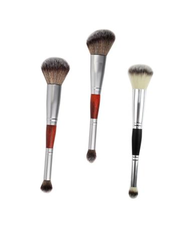 DOITOOL Woman Cosmetic Brush 3pcs Double-ended Makeup Brush Eyeshadow Stick Double Head Brush Foundation Eyeshadow Applicator