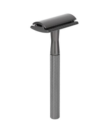 Shop Integration Safety Razor for Men - Brass Handle Double Edge Razor with Base - Premium Facial Care (Black) - Buy Online on GoSupps.com