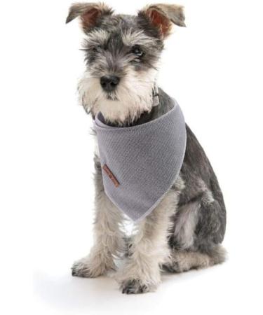 Lionet Paws Dog Bandana Headscarves - Triangular Dog Scarf Grey LL (Pack of 1) | Stylish & Comfortable Pet Accessory - Buy Online on GoSupps.com