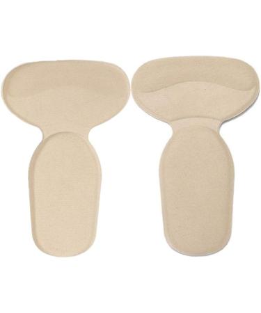 AKOAK Heel Cushion Inserts - Anti-Slip Shoe Grips for Too Big Shoes Blister Prevention Unisex Black & Beige - 2 Pairs - Buy Online on GoSupps.com