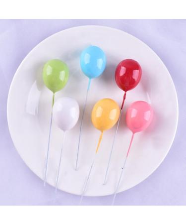 jojofuny 12 Pcs Cake Picks Balloon Cupcakes Mini Colorful Balloon Cake Picks Foam Ball Cupcakes for Birthday Parties Weddings Baby Showers - Buy Online on GoSupps.com