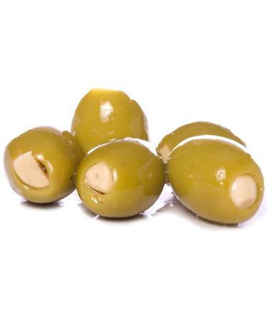 Sanniti Stuffed Garlic Olives 15.5 oz - Pack of 2 | Premium Quality - Buy Online on GoSupps.com