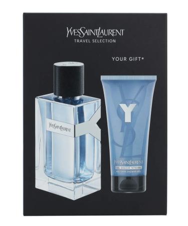 Yves Saint Laurent Ysl Y M 2 Pc Travel Set (3.4 Edt Spr + 1.7 All Over Sg) SET