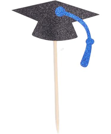 3 Pack Graduation Cupcake Insert 2022 Book Roll Doctor Hat Shape Black Blue Graduation Cake Insert Graduation Cupcake Topper for Celebrate Success Graduation - Buy Online on GoSupps.com