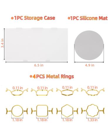 Sweet password 4PCS Metal Wax Seal Molds for 1 Inch Wax Seal Stamp  Wax Seal Stamp Rings Set with 1PC Silicone Mat  Sealing Wax Stamp Kit Gold-4pcs - Buy Online on GoSupps.com