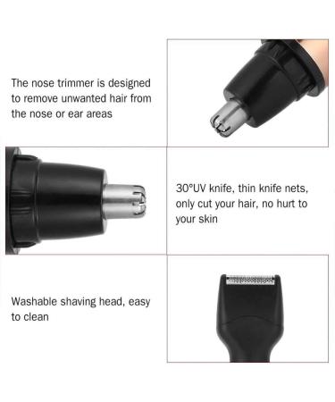 Professional Nose Ear Hair Trimmer for Men & Women | Waterproof Electric Clippers - Painless Wet/Dry Eyebrow & Facial Hair Grooming - Buy Online on GoSupps.com