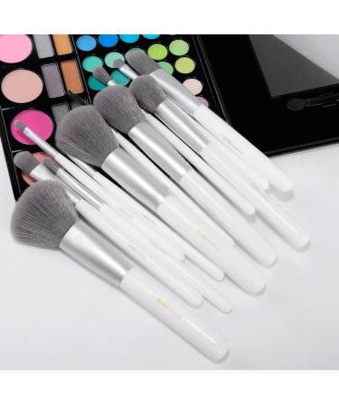 12 Combination Makeup Brush Set for Beginners - Full Makeup Tools - 17.5cm White Fruit Peach - Buy Online on GoSupps.com