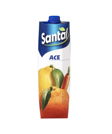 SANTAL Juice 1 Litre 100% Aaster Tea Juice Pack of 12