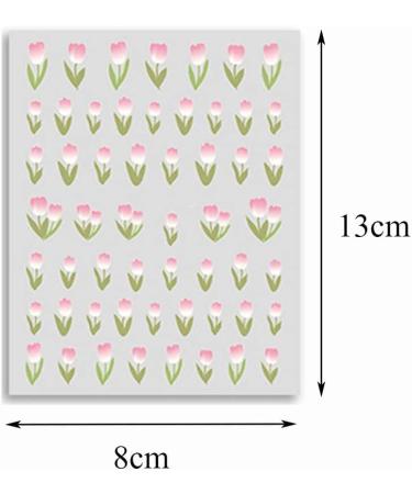 Decor Nail Design Tulip DIY Manicure 3D Holographic Flower Nail Stickers(5) Style05 - Buy Online on GoSupps.com