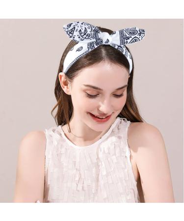 LAPOHI 4 Pack Paisley Print Headbands for Women - Retro Knot Style, Adjustable Headwrap for Girls - Classic Design - Buy Online on GoSupps.com