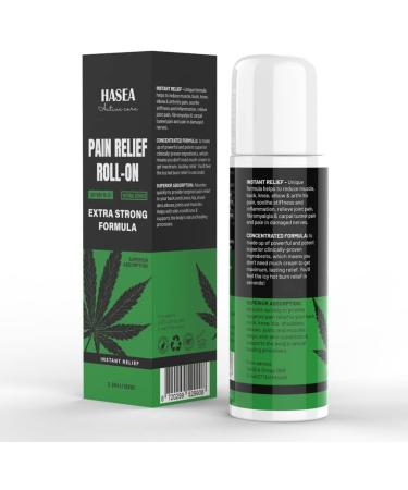 HASEA Active Care Hemp Gel - Muscle & Joint Relief Roll-On | Highly Effective Hemp Oil Formula for Pain Relief - Buy Online on GoSupps.com