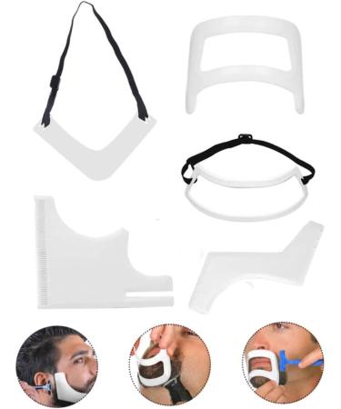 Beard Shaping Template Tools Hairline Lineup Shaper Grooming Kit Neckline Shaving Template Guide DIY Trimmer Template for Men 5PCS Trimmer Clipper Combs Shaving Hair Removal - Buy Online on GoSupps.com