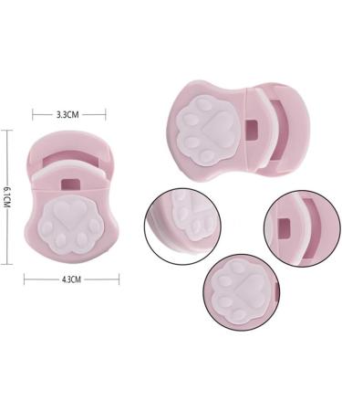 Cute Cat Claw Shaped Eyelash Curler Eyelash Curler Clip Fake Eyelash Cosmetic Pink Beauty Makeup Tool Plastic Accessories (Color : NO.4) - Buy Online on GoSupps.com