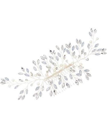 DOITOOL Rhinestone Barrettes Bridal Headpiece Rhinestone Hair Clip Wedding Hair Comb Rhinestone Wedding Headpiece Wedding Hair Pins Bridal Side Comb Bride Crystal Accessories - Buy Online on GoSupps.com