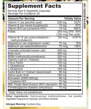 Body Detox & Liver Support - Inspired Nutrition - 180 Capsules - Buy Online on GoSupps.com