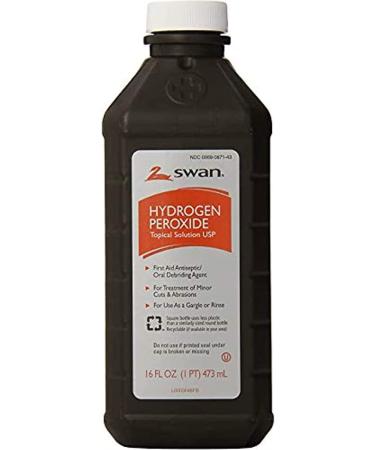 Hydrogen Peroxide Antiseptic Solution 16 Fl Oz - Pack of 3 | Antimicrobial Disinfectant - Buy Online on GoSupps.com