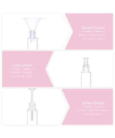 10pcs Empty Mascara Tubes with White Wand - CAIYA Empty Eyelash Tubes for Castor Oil 10ml, Pink Mascara Containers Bottles with Rubber Stoppers and Funnels - Cosmetics Sample - Buy Online on GoSupps.com
