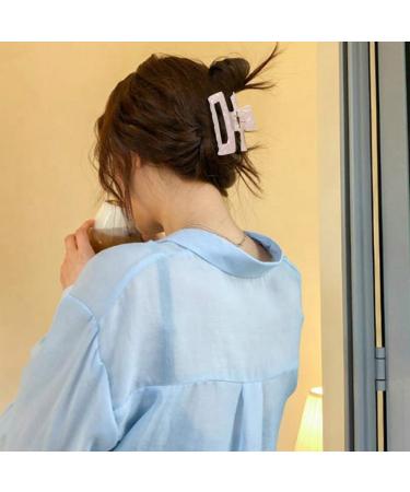 Vogely 1 Piece Acetic Acid Hair Claws Women Simplicity Hair Clip Fashion Elegant Headdress Marble Texture Hair Parts Style E Pattern Green - Buy Online on GoSupps.com