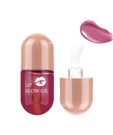 Lip Plumper, Natural Lip Plumper and Lip Care Serum, Lip Plumper Gloss, Lip Enhancer for Fuller, Lip Mask, Beautiful Fuller, Hydrating & Reduce Fine Lines (Day& Night) (Cherry, 5ML)
