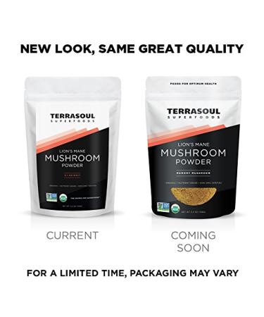 Terrasoul Superfoods Organic Lion's Mane Mushroom Powder - 4:1 Extract, 11 oz - Buy Online on GoSupps.com