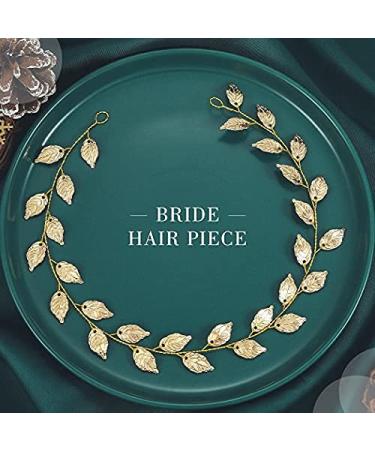 Yean Gold Leaf Wedding Headband for Bridesmaid and Flowergirls - 15.7 Inches - Buy Online on GoSupps.com