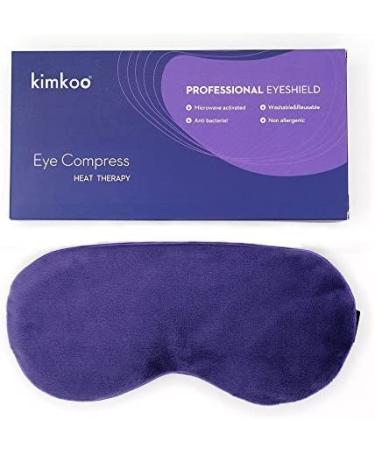  Kimkoo Moist Heat Eye Compress&Microwave Hot Eye Mask for Dry Eyes，Natural and Healthy Therapies (Purple) 