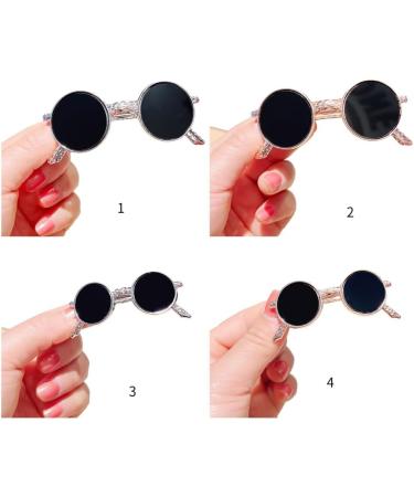 hgnxa Sweet Cool Hair Clip Funny Sunglasses Shape Spring Hair Clip for Carnivals Party Hairpins for Teenagers Hot Girls LD096 Silver 6.7 - Buy Online on GoSupps.com